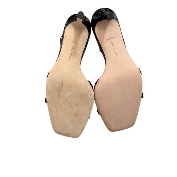 Veronica Beard Analita Patent Leather Halter Sandals Size 8 - Picture 5 of 6